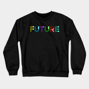 Future Color Block Lettering Crewneck Sweatshirt